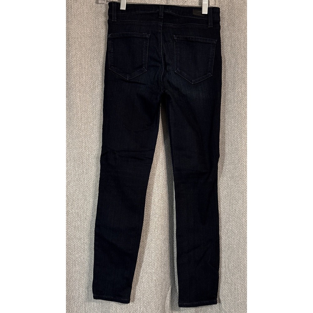 PAIGE Hoxton High Rise Ankle Petite Skinny Jeans Women's Size 26 Dark Indigo - Picture 2 of 9